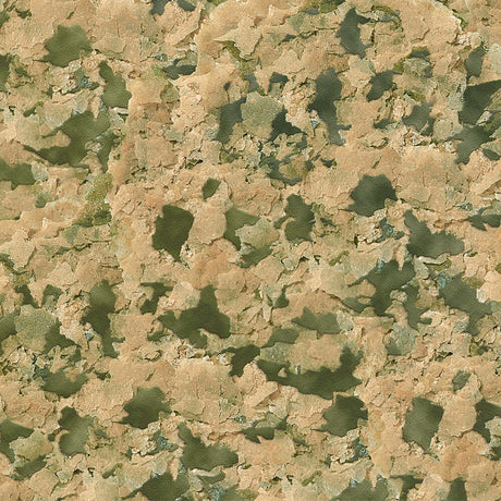 Close-up of Sera Goldy Flakes fish food, featuring green and beige flakes designed for smaller goldfish.