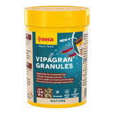 Sera Vipagran Granules for ornamental fish, soft sinking food, high-quality protein, supports healthy growth.
