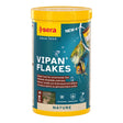 Sera Vipan Flakes 210g, staple food for ornamental fish, high-quality, protein-rich floating flakes for healthy growth.
