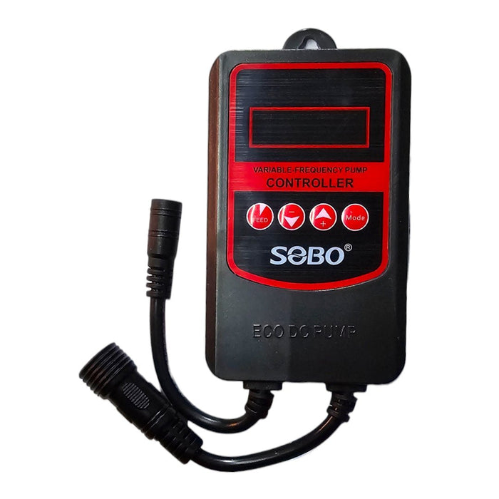 SOBO Eco DC water pump controller with variable frequency settings for impressive water management in aquariums and ponds.