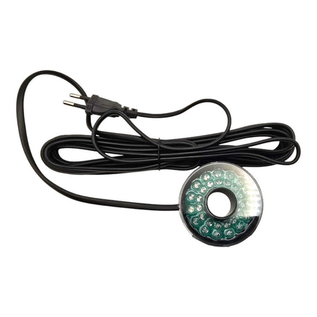 SOBO Fountain LED submersible water pump with a long power cable and circular design for vibrant water features.