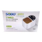 SOBO Timed Auto Fish Feeder DA-06 product packaging, designed for automatic fish feeding.