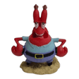 SpongeBob Ornament Mr Krabs - Colorful resin figure for aquarium decoration, safe for children and pets.