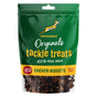 Springboks Tackle Treats Meat Chews for Dogs Chicken Nuggets packaging, 100% real meat dog treats.