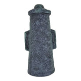 Squidward Mask House Aquarium Ornament, dark gray textured figurine for aquarium decor.