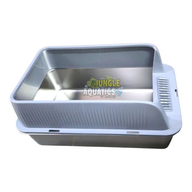 Stainless Steel Cat Litter Box showcasing a durable and hygienic design for pet care.