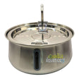 Stainless Steel Pet Water Fountain, durable and hygienic design for pet hydration and easy cleaning.