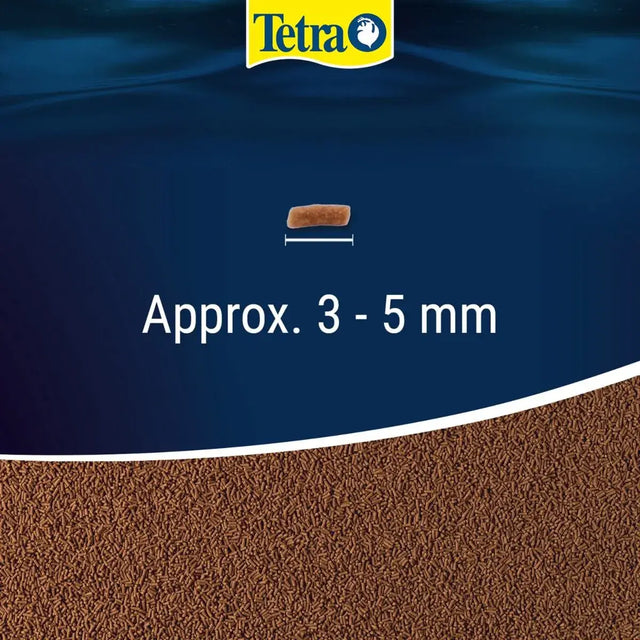 Tetra Goldfish Gold Japan granules size 3-5 mm, ideal for Japanese goldfish feeding habits.