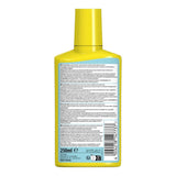 Back view of Tetra NitrateMinus 250ml bottle, showcasing product details and ingredients for nitrate reduction.