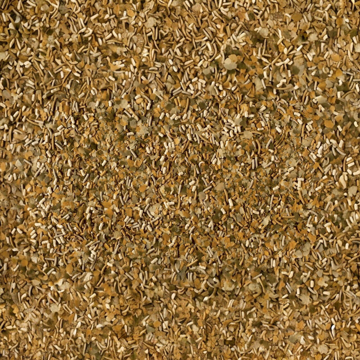 Tetra Pond Multi Mix fish food pellets for pond fish, consisting of various floating and sinking feed options.