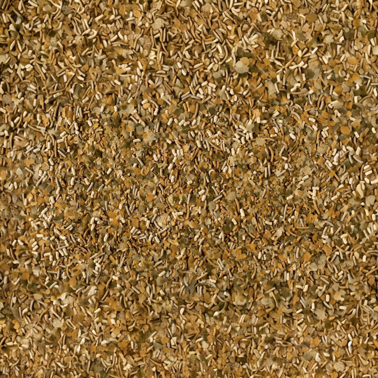 Tetra Pond Multi Mix fish food pellets for pond fish, consisting of various floating and sinking feed options.