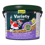 Tetra Pond Variety Sticks for healthy pond fish diet, enhances growth and immune system in clear water.