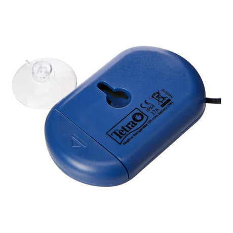 Tetra TH Digital Thermometer with blue housing and suction cup for easy tank setup.