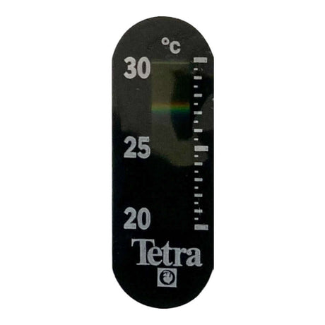 Tetra thermometer with graduated scale, displaying temperatures from 20°C to 30°C for aquarium use.