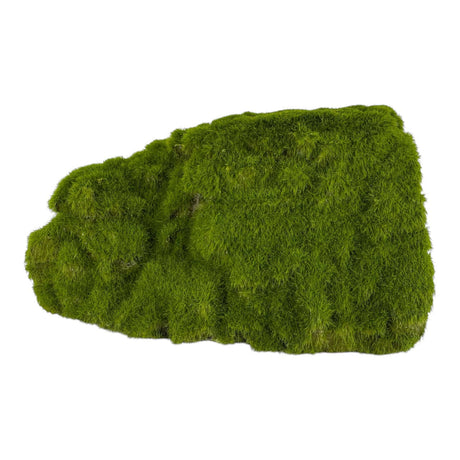Miniature moss-covered tunnel aquarium ornament for aquatic and terrarium landscapes.