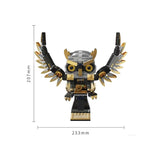 TUOMU Steam Davinci Owl T7003 detailed view showcasing intricate design and dimensions.