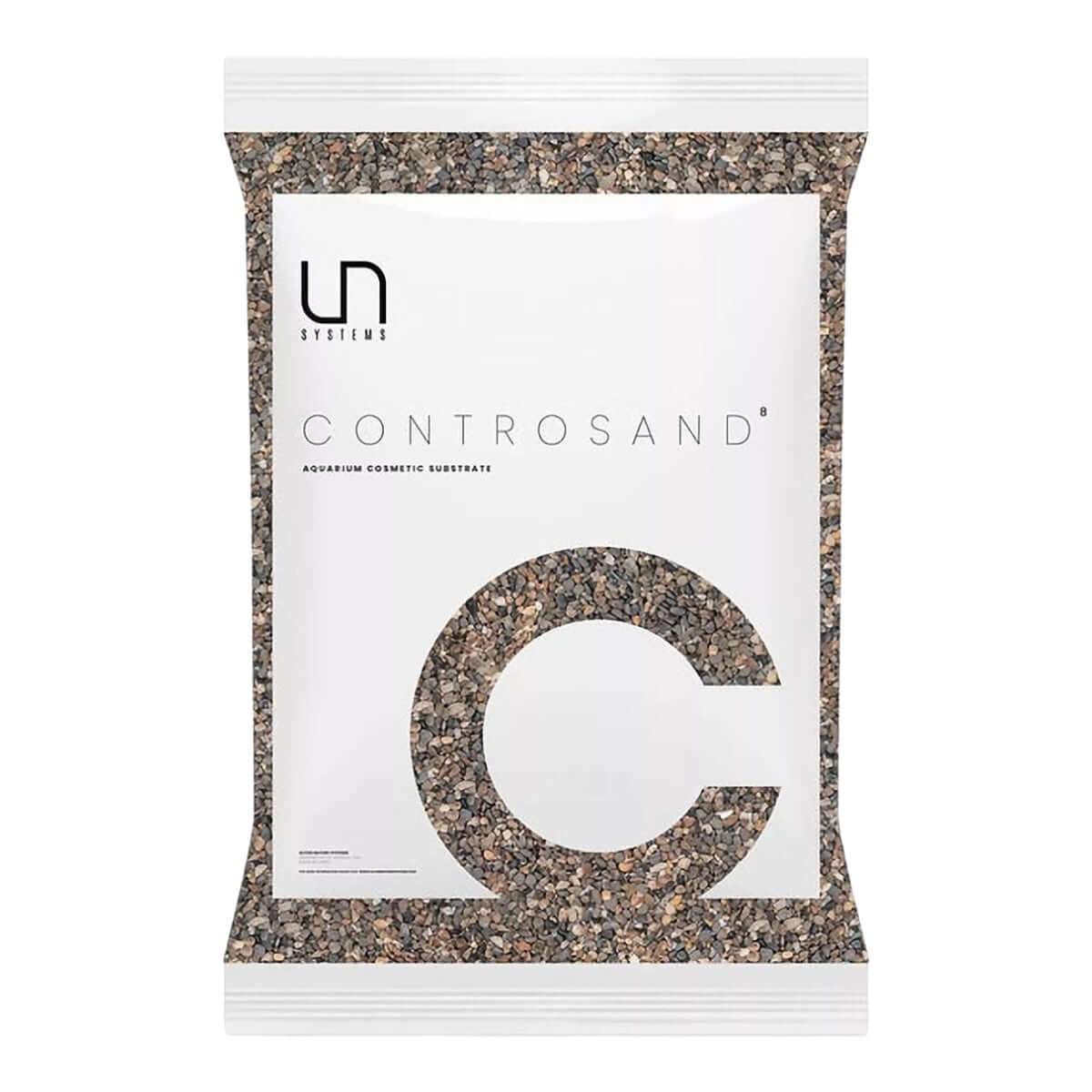 UNS Controsand aquarium substrate bag designed for freshwater setups, available in multiple tones and textures.