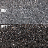 Comparison of UNS Controsand Maui in dry and wet conditions showcasing granule sizes and tones for aquariums.