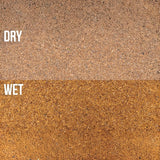 Image of UNS Controsand Mojave showing dry and wet substrate textures for aquascaping.