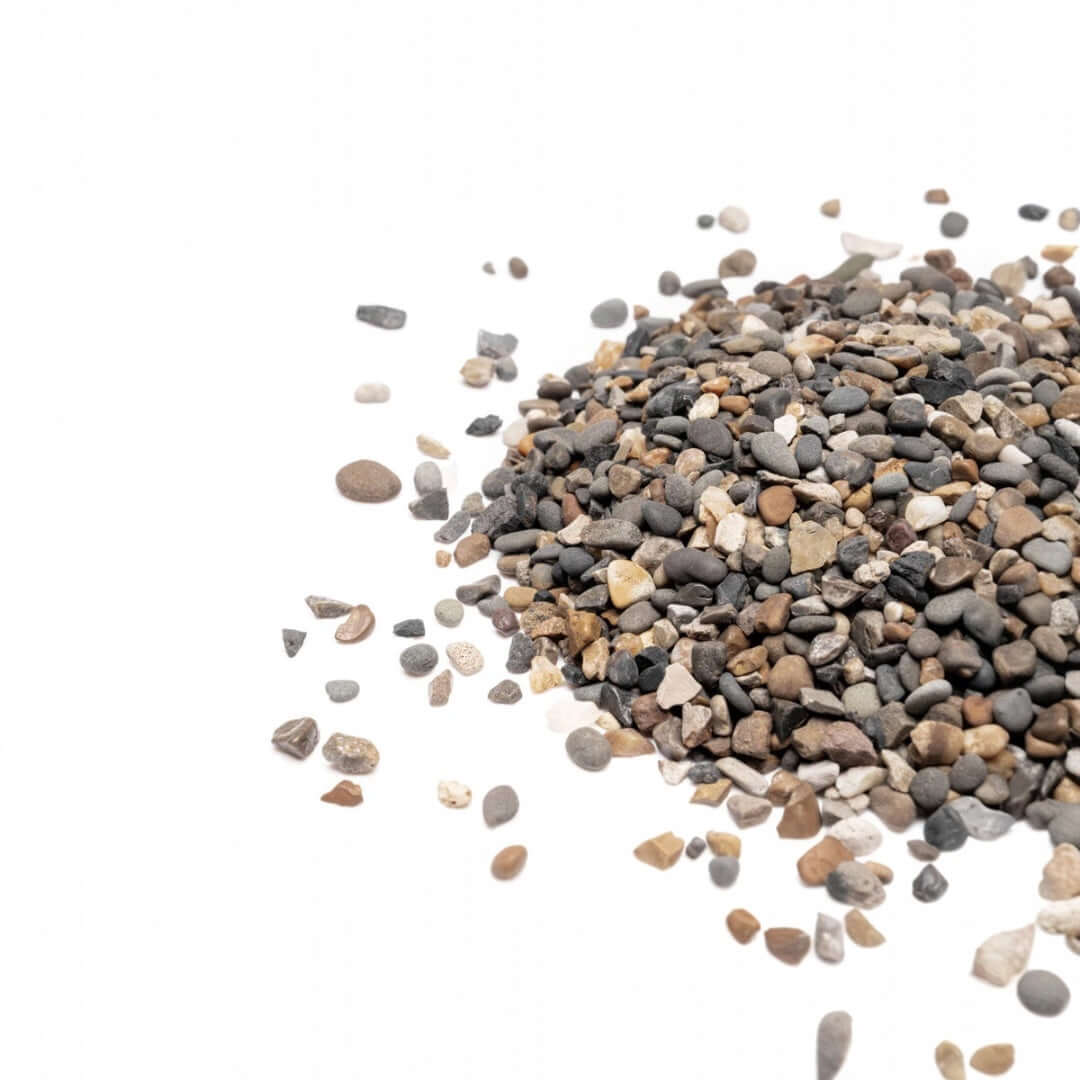 UNS Controsand Santa Fe natural substrate for aquariums and terrariums, featuring a blend of various tones and granule sizes.