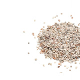 Natural substrate blend for freshwater aquariums, safe for fish and reptiles, with various tones and granule sizes.