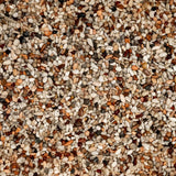 Natural substrate mix of various tones and granule sizes for freshwater aquariums and terrariums.