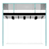 UNS Foresta Paludarium 35E aquarium with built-in filtration and open canopy design.