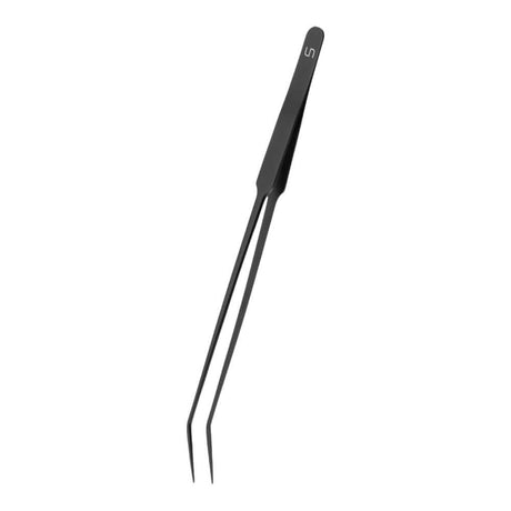 UNS Tweezer for precise aquascaping and planting in aquariums, featuring a sleek black design.