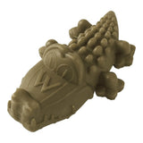 Whimzees Alligator dog treat, healthy gluten-free chew for dental health and bad breath prevention.