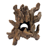 Wise Old Tree Ornament with deep bark textures and detailed roots, ideal for woodland aquarium scenes.