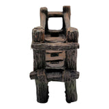 Wooden Bridge Aquarium Ornament showcasing a beautifully crafted wooden bridge for enhancing aquariums.
