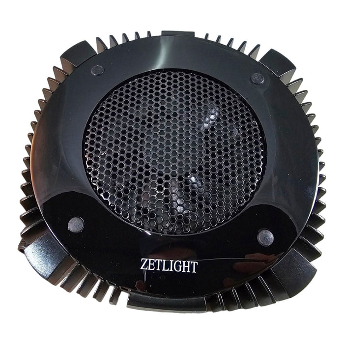 Zetlight X9 Marine LED light with cooling fan, die-casting aluminum heat sink design.