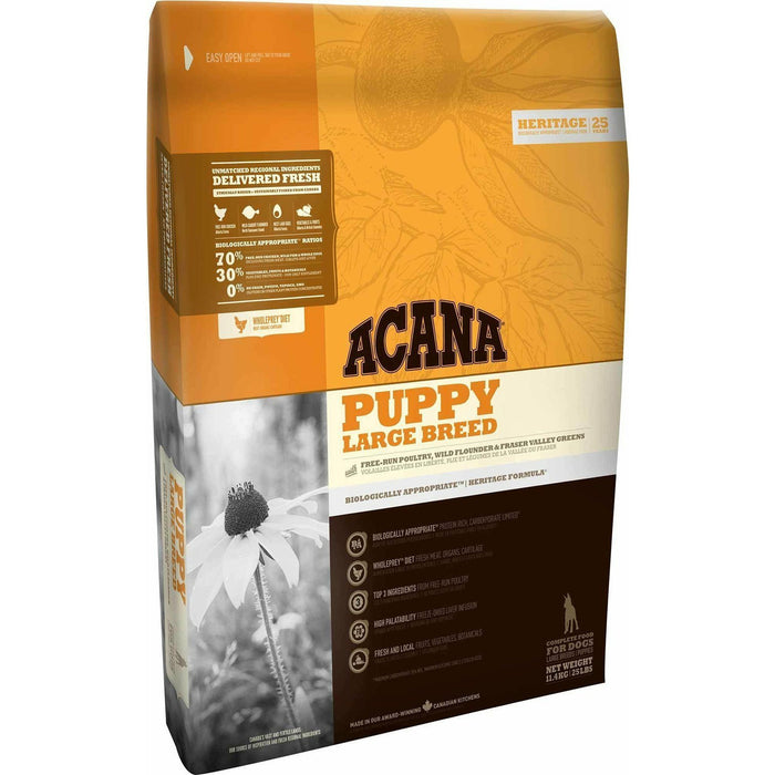 ACANA Heritage Puppy Large Breed Dog Food 11.4kg - Buy Online - Jungle Aquatics