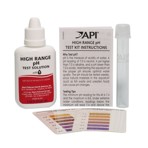 API pH Test for Fresh and Saltwater High Range 7.4 - 8.8 - Buy Online - Jungle Aquatics