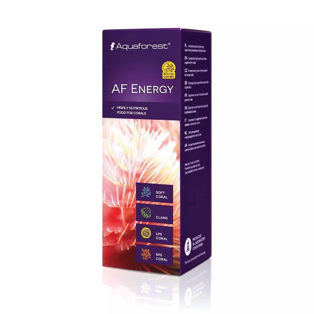 Aquaforest AF Energy Growth Acceleration Food packaging for corals and filter feeders, phosphate and nitrate-free.