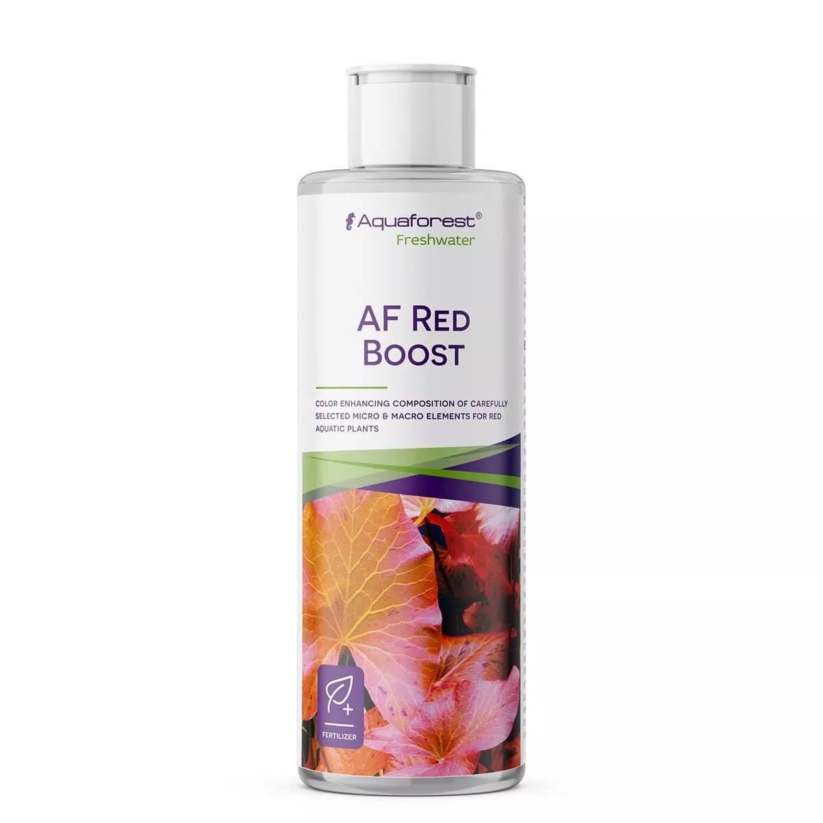 Aquaforest AF Red Boost 250ml bottle for enhancing red coloration in aquatic plants with micronutrients and phytohormones.