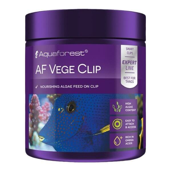 Aquaforest AF Vege Clip 100g, nourishing algae feed designed for herbivorous and omnivorous fish, ideal for tangs.