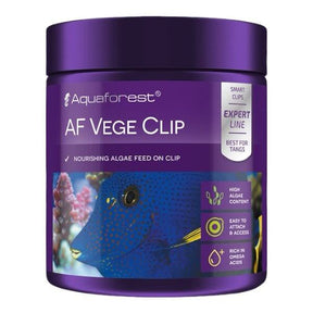 Aquaforest AF Vege Clip 100g, nourishing algae feed designed for herbivorous and omnivorous fish, ideal for tangs.