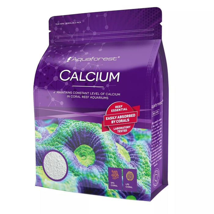 Aquaforest Calcium Dry powder for coral growth, maintaining calcium levels in reef aquariums, essential for calcification.