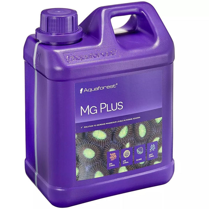 Aquaforest Mg Plus 250ml bottle, concentrated magnesium solution for maintaining reef tank water chemistry.