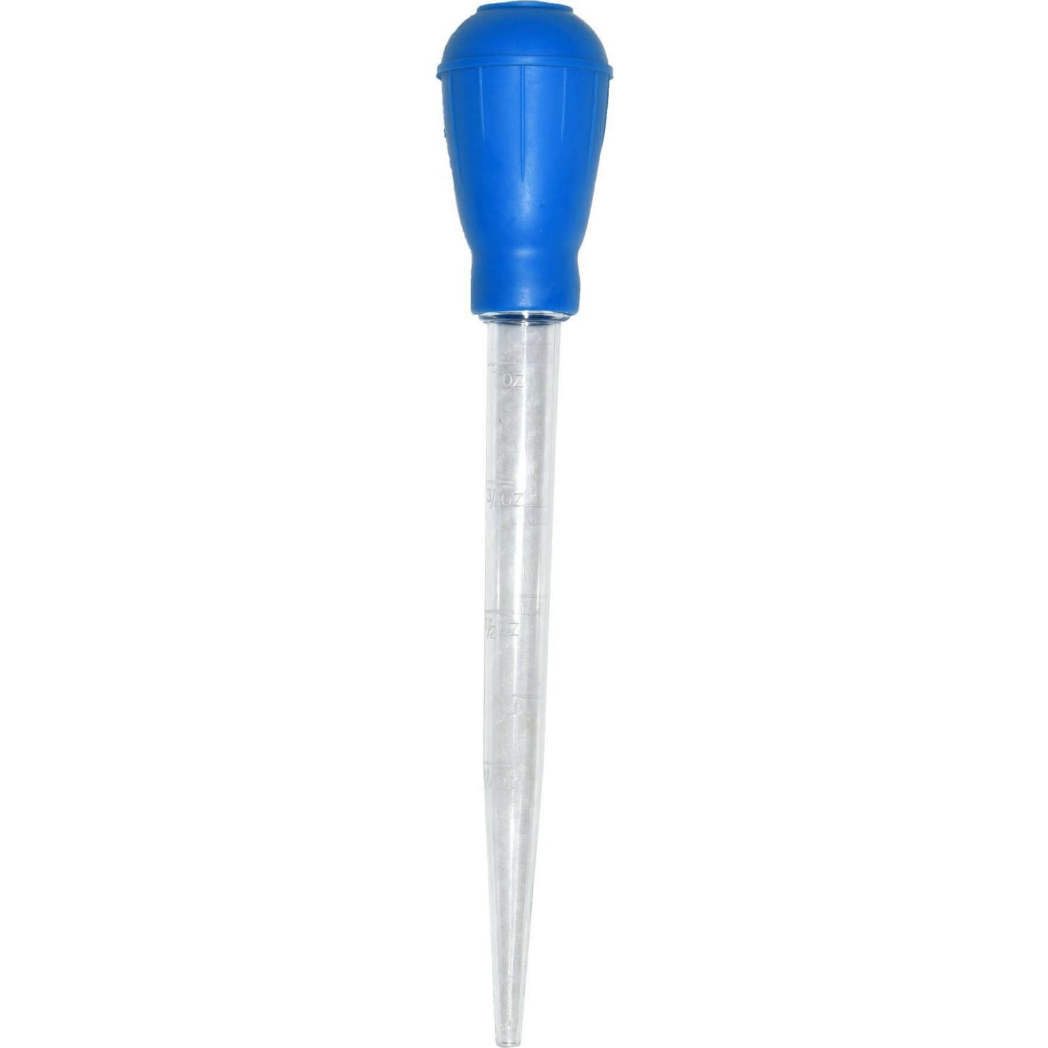 Aquarium multi-function dirt sucker and coral feeder with blue handle, 300mm long for effective aquarium maintenance.