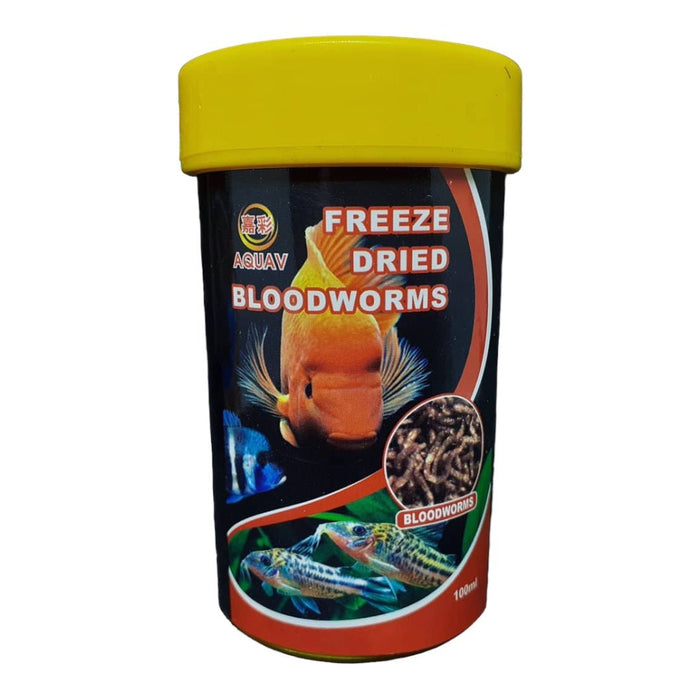 AQUAV Freeze Dried Bloodworms 250ml - Buy Online - Jungle Aquatics