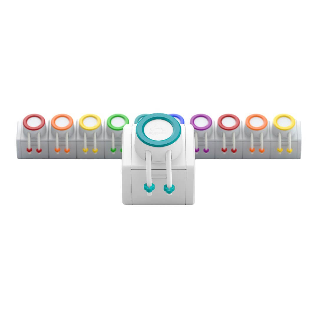 AquaVitro Sentia Dose Primary Unit with colorful secondary dosing channels for modular aquarium management.