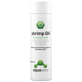 Aquavitro Shrimp GH bottle for freshwater shrimp, restores and maintains general hardness (GH) in aquariums.
