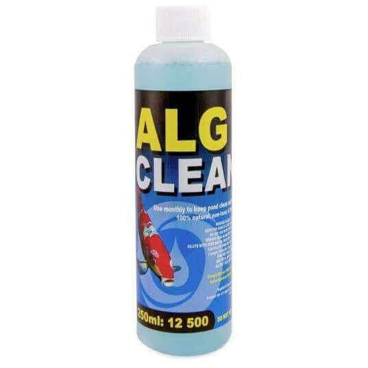 Aquazoi Alg Clean Pond Algae Remover bottle, eco-friendly algae treatment for ponds and water features.