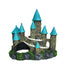 Blue Magical Castle Aquarium Ornament adds whimsical charm to your aquarium with detailed architecture and vibrant colors.