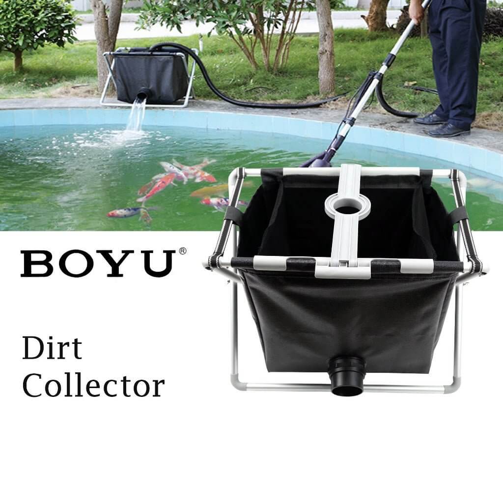 BOYU Dirt Collector for pristine pond maintenance, effectively removes impurities while protecting fish and plants.