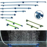 Various Bubble Wall Air Stones for aquariums showcasing air diffusion and bubble production in water.