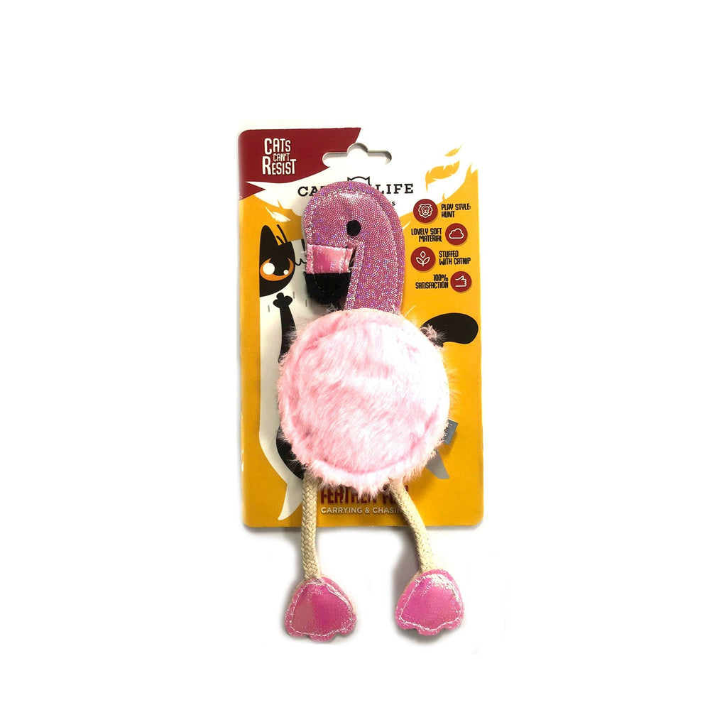 Cat's Life Pink Flamingo Cat Toy 19cm - Buy Online - Jungle Aquatics
