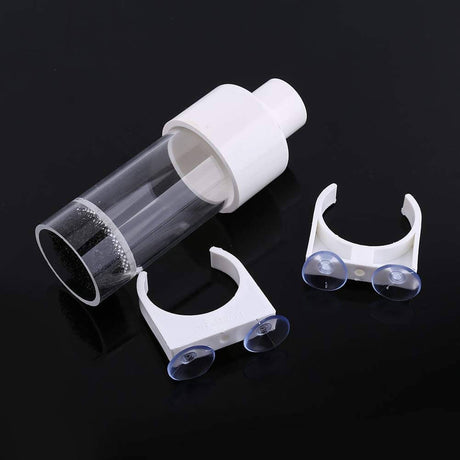 Cichlids egg tumbler incubator with suction tube clamp and accessories for fish egg hatching and nursery setup.